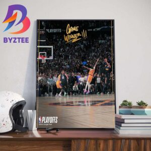 Game Winner Special Tissot Buzzer Beater Of Jamal Murray Denver Nuggets 2-0 Los Angeles Lakers NBA Playoffs 2024 Home Decor Poster Canvas