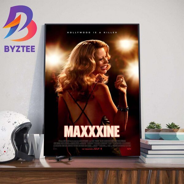 Hollywood Is A Killer MaXXXine 2024 Official Poster Wall Decor Poster Canvas