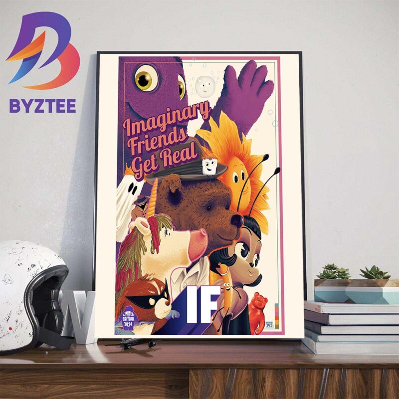 Imaginary Friends Get Real If Movie Official Poster Limited Edition 2024  Home Decor Poster Canvas - Byztee