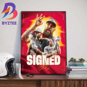 Kansas City Chiefs Signed Travis Kelce The Greatest Tight End Ever To A New Contract Home Decor Poster Canvas