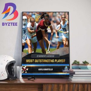 Kayla Martello Is The 2024 NCAA Division I Womens Lacrosse Most Outstanding Player Wall Decor Poster Canvas