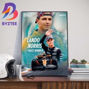 Lando Norris Picks Up First F1 Win Ever At The Miami GP Home Decor Poster Canvas