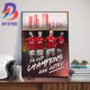 Manchester United Are The 2023-24 FA Cup Champions Wall Decor Poster Canvas