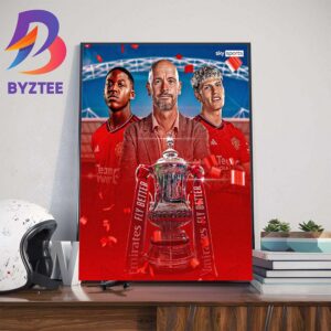 Manchester United Win The 2023-2024 FA Cup Wall Decor Poster Canvas