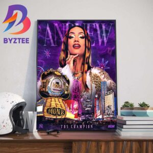 Mercedes Mone Varnado Sasha Banks And New TBS Champion At AEW Double Or Nothing Wall Decor Poster Canvas