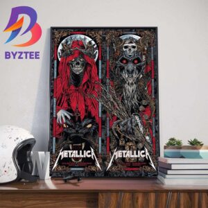 Metallica M72 World Tour Two Night At Olympiastadion In Munich For The First No Repeat Weekend May 24-26 2024 Wall Decor Poster Canvas
