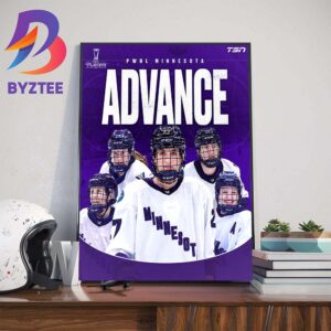 Minnesota Advance PWHL Playoffs 2024 Wall Decor Poster Canvas