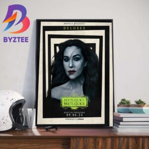 Monica Bellucci Is Delores In Beetlejuice Beetlejuice 2024 Wall Decor Poster Canvas