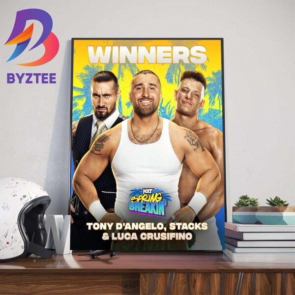 NXT Spring Breakin Winners Are The DAngelo Family Home Decor Poster Canvas