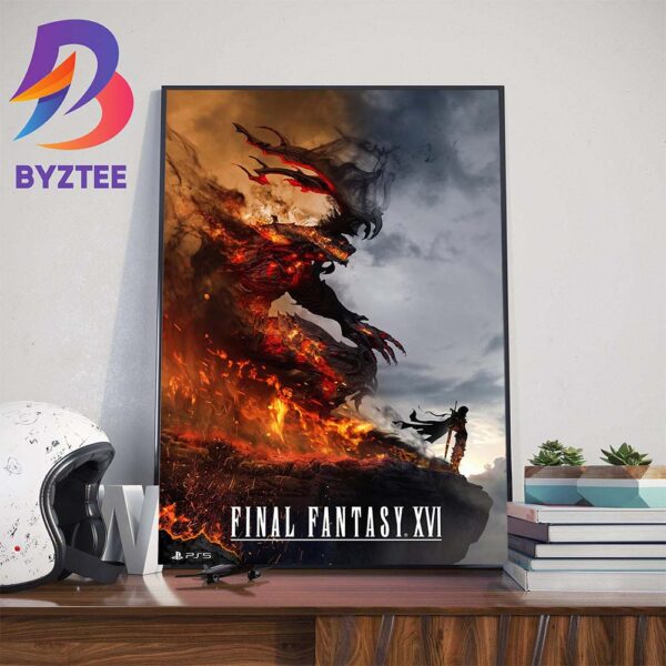 Official Art Final Fantasy XVI On PS5 Home Decoration Poster Canvas