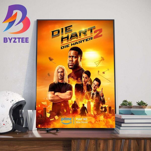 Official Poster Die Hart Die Harter 2 of Kevin Hart Wall Decor Poster Canvas