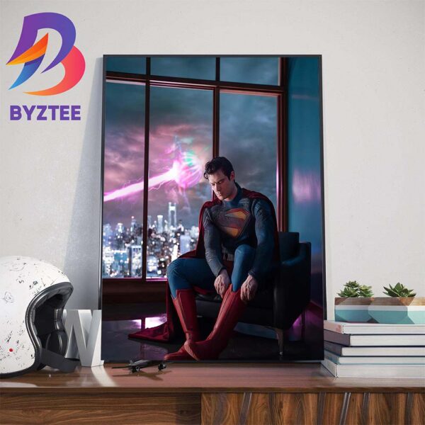 Official Poster For David Corenswet As Superman Home Decoration Poster Canvas