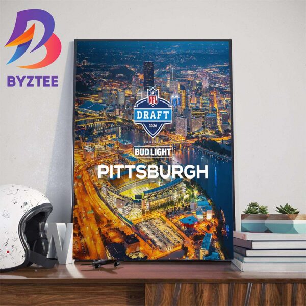 Official Poster For The 2026 NFL Draft Is Headed To Pittsburgh Wall Decor Poster Canvas