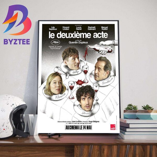 Official Poster For The Second Act Of Quentin Dupieux Home Decor Poster Canvas