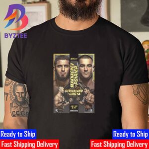 Official Poster UFC 302 Islam Makhachev Vs Dustin Poirier And Sean Strickland Vs Paulo Costa June 1st 2024 Unisex T-Shirt