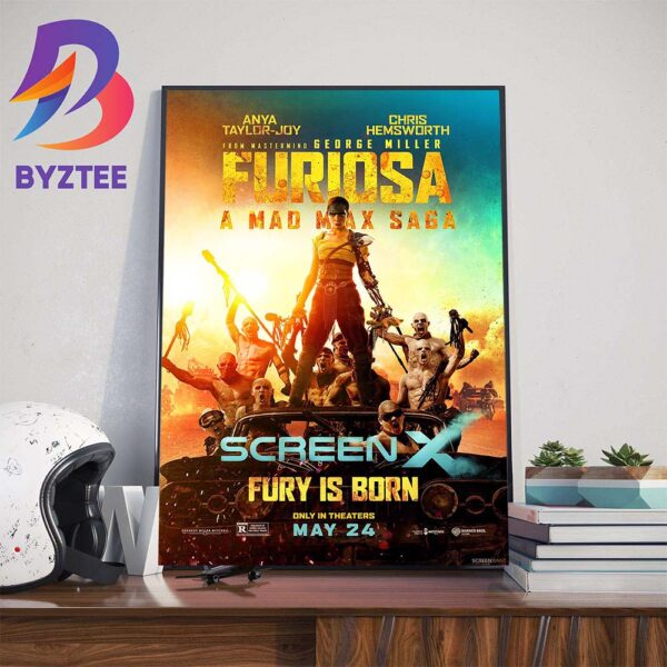 Official Poter Furiosa A Mad Max Saga ScreenX Poster Home Decoration Poster Canvas