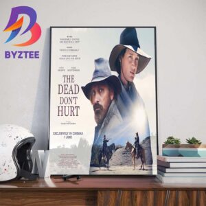 Official UK Poster For The Dead Dont Hurt 2024 Of Viggo Mortensen Home Decor Poster Canvas