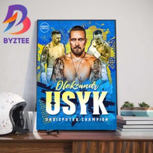 Oleksandr Usyk Undisputed Heavyweight Champion Wall Decor Poster Canvas