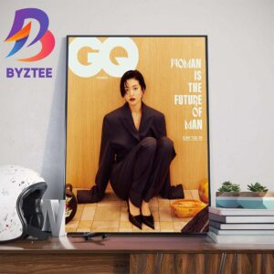Prada Ambassador Kim Tae-Ri Prada SS24 And Prada Fine Jewelry On GQ Korea Issue Home Decor Poster Canvas