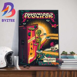 Puscifer Poster At FirstBank Amphitheater Franklin TN April 10th 2024 Home Decor Poster Canvas