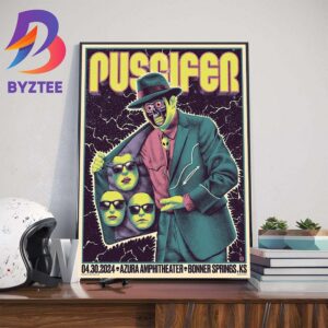 Puscifer Poster At The Azura Amphitheater Bonner Springs KS April 30th 2024 Home Decor Poster Canvas