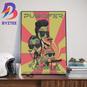 Puscifer Poster At The Wintrust Arena Chicago IL May 1st 2024 Home Decor Poster Canvas