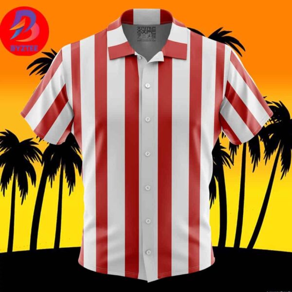 Roronoa Zoro Pre-Timeskip Stripes One Piece For Men And Women In Summer Vacation Button Up Hawaiian Shirt