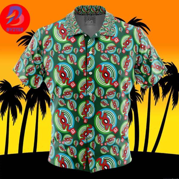 SOS Brigade The Melancholy of Haruhi Suzumiya For Men And Women In Summer Vacation Button Up Hawaiian Shirt