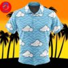 Saitama Oppai One Punch Man For Men And Women In Summer Vacation Button Up Hawaiian Shirt