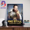 Sami Zayn Defends Against Bronson Reed And Chad Gable At WWE King And Queen Of The Ring 2024 Wall Decor Poster Canvas