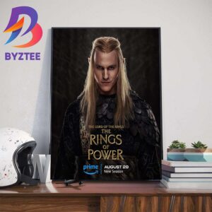 Sauron In The Lord Of The Rings The Rings Of Power Season 2 Official Poster August 29th Wall Decor Poster Canvas