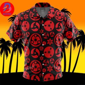 Sharingan Naruto Shippuden For Men And Women In Summer Vacation Button Up Hawaiian Shirt