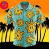 Shine Sprite Pattern Super Mario For Men And Women In Summer Vacation Button Up Hawaiian Shirt