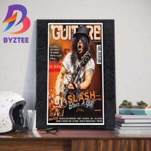 Slash Is On The Cover Of Guitare Xtreme 135 June 2024 Wall Decor Poster Canvas
