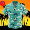 Snorlax Pokemon For Men And Women In Summer Vacation Button Up Hawaiian Shirt
