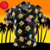 Spongebob Pattern Spongebob Squarepants For Men And Women In Summer Vacation Button Up Hawaiian Shirt