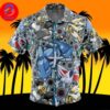 Steel Type Pattern Pokemon For Men And Women In Summer Vacation Button Up Hawaiian Shirt