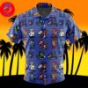 Tengen Uzui Demon Slayer For Men And Women In Summer Vacation Button Up Hawaiian Shirt