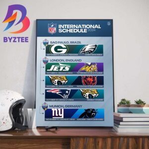 The 2024 NFL International Schedule Is Set Wall Decor Poster Canvas