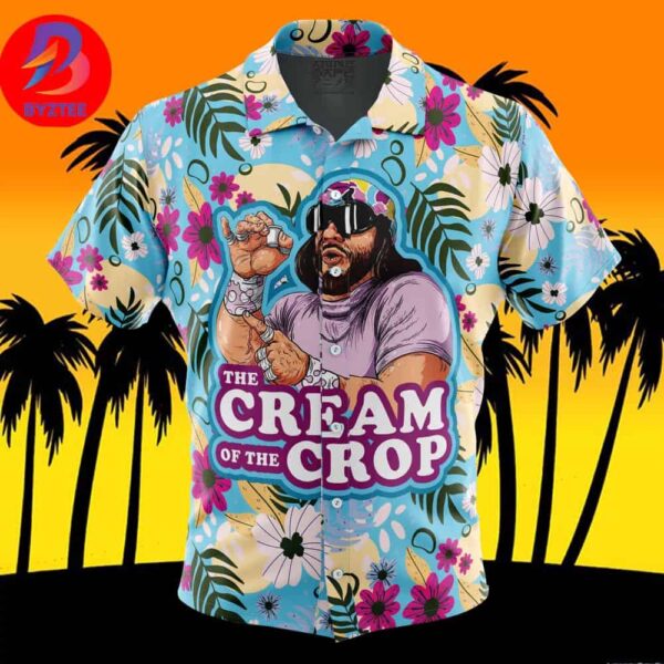 The Cream of the Crop Randy Savage Pop Culture For Men And Women In Summer Vacation Button Up Hawaiian Shirt
