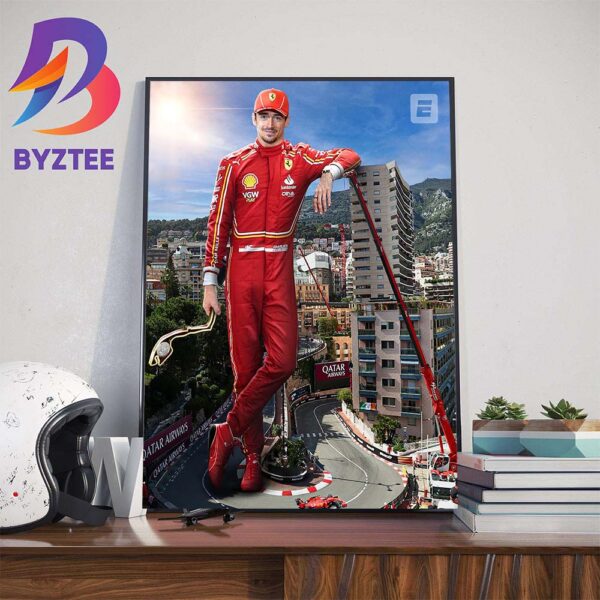 The Curse Is Broken Scuderia Ferrari Driver Charles Leclerc Finally Wins Home Race In Monaco GP F1 Race Week Wall Decor Poster Canvas