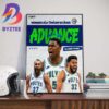 The Minnesota Timberwolves Advance To The Western Conference Semifinals Home Decor Poster Canvas