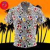 Togepi Pattern Pokemon For Men And Women In Summer Vacation Button Up Hawaiian Shirt