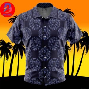 Transmutation Circle Fullmetal Alchemist For Men And Women In Summer Vacation Button Up Hawaiian Shirt