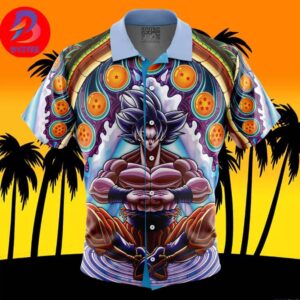 Trippy Ultra Instinct Goku Dragon Ball Super For Men And Women In Summer Vacation Button Up Hawaiian Shirt