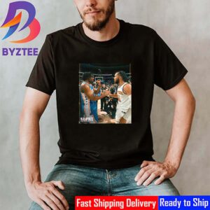 Tyrese Maxey Hand Shake Jalen Brunson At Eastern Conference 2024 NBA Playoffs Classic T-Shirt