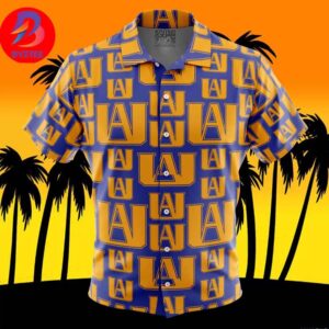 UA Plus Ultra My Hero Academia For Men And Women In Summer Vacation Button Up Hawaiian Shirt