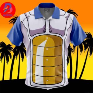 Vegeta Armor Dragon Ball For Men And Women In Summer Vacation Button Up Hawaiian Shirt