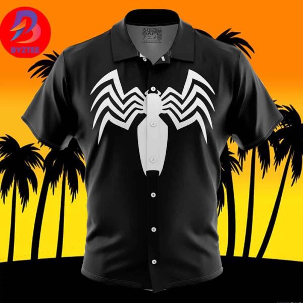Venom Marvel Comics For Men And Women In Summer Vacation Button Up Hawaiian Shirt