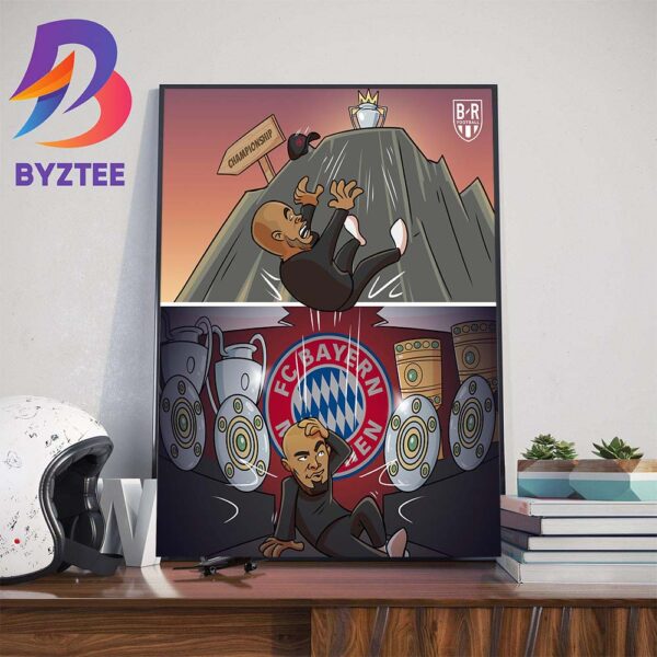 Vincent Kompany Is The New Head Coach Bayern Munich Wall Decor Poster Canvas